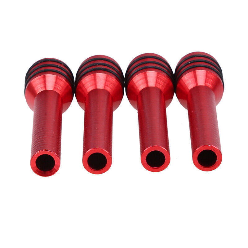 4pc Red Car Interior Accessories Aluminum Door Lock Stick Knob Pull ...