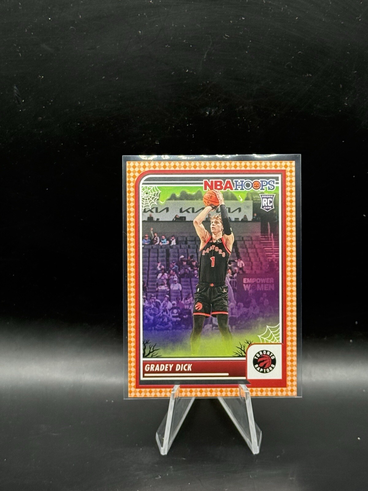 2023-24 Panini Haunted Hoops Orange Parallel #251 Gradey Dick Raptors