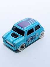 2011 HOT WHEELS VHTF MORRIS MINI COOPER TRACK STARS  10/15 LT. BLUE