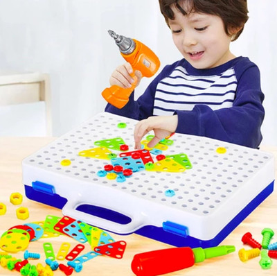 kids electric drill puzzle