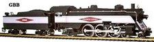 HO Train FRISCO 4-6-2 SEMI-STREAMLINE LOCOMOT...