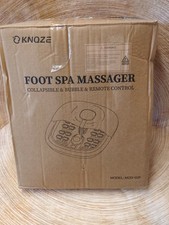 Knoze Foot Spa Collapsible Bubble Remote Control MZD-02F Massager for Feet