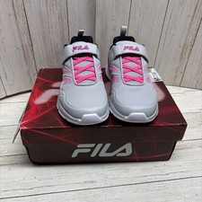 Nwt FILA Neon Pink Allona 3 Strap Mashup Sneaker - Kids Size 3