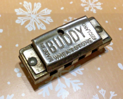 Vintage Miniature Buddy Wheatstone Harmonica Made In England