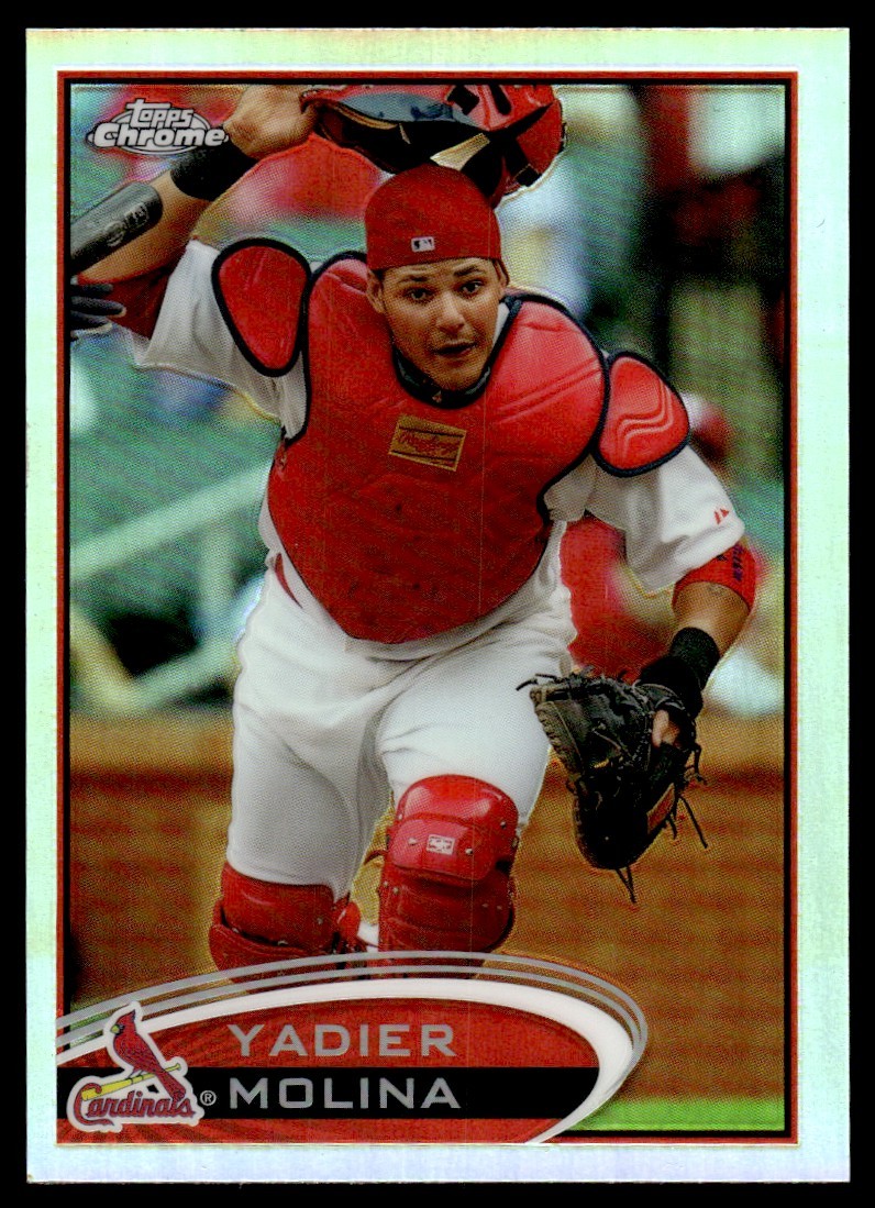 2012 Topps Chrome Refractor Yadier Molina St. Louis Cardinals #97
