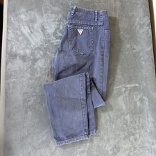 90's GUESS VTG Tapered Leg Jeans Women’s Mid Rise 5-Pocket Button fly USA made