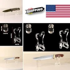 Multi Functional Acrylic Knife Holder Display for Fixed Blade and Folding Knives
