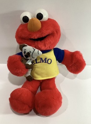 Fisher Price Plush Talking My Elmo Sesame Street with Dog 2002 15  #B5311