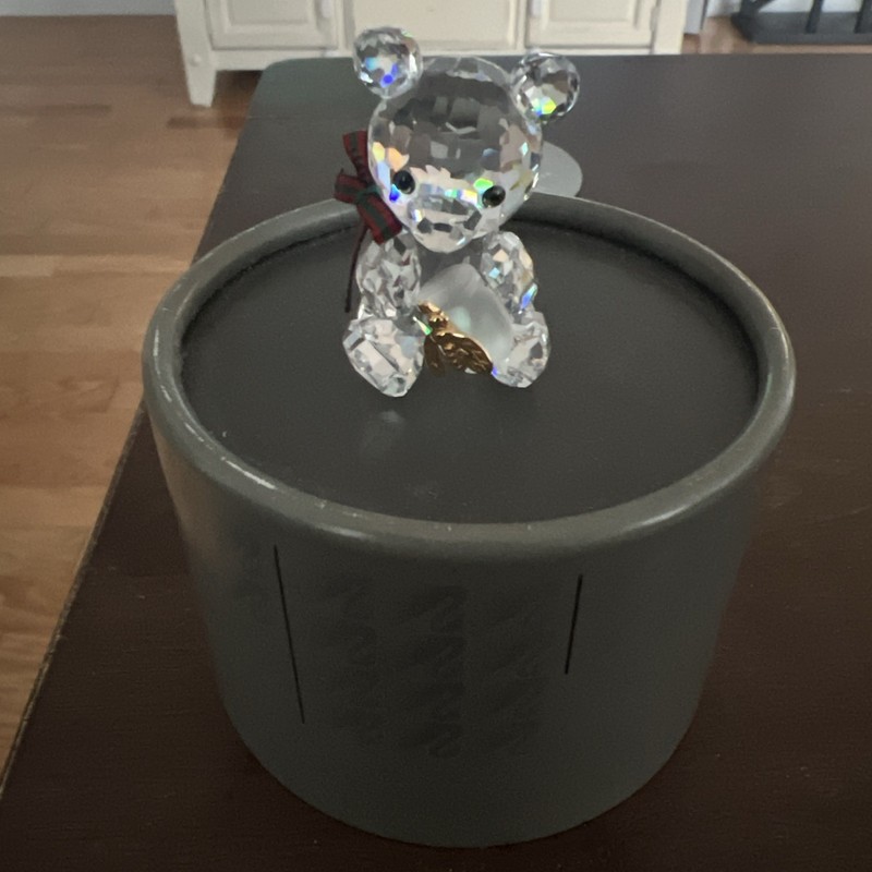 Swarovski Crystal Kris Bear with Honey Pot with Box
