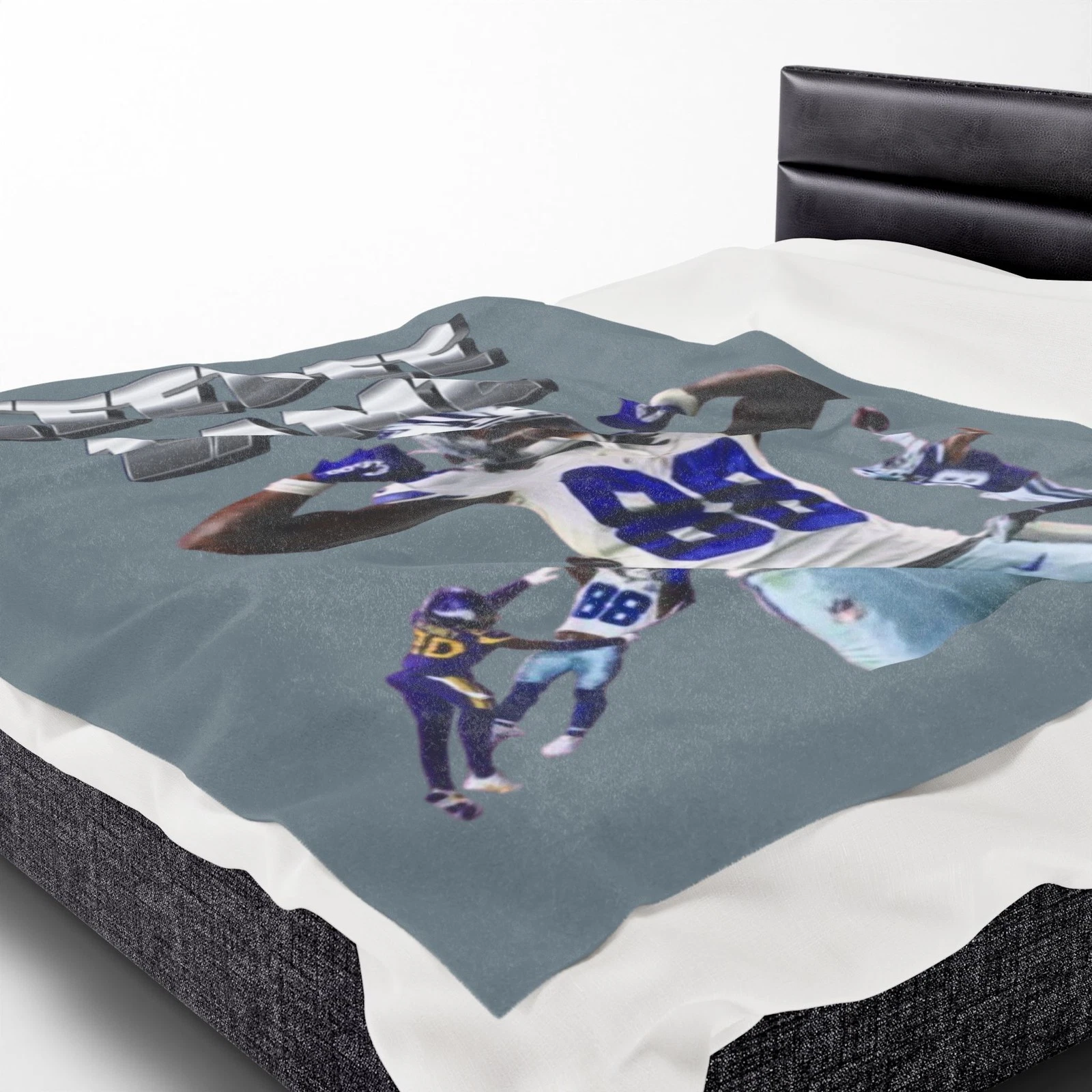 Vintage CeeDee Lamb Velveteen Plush Blanket