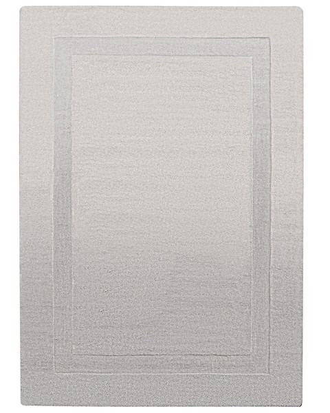 Teppich Wolle Grau Einfarbig Rechteckig 160X230 Cm Modern Kurzflor Kargil-image