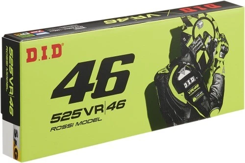 Cadena de carreras de carretera D.I.D 525VR46 - 110 eslabones motocicleta bicicleta de calle M525VR46SG110 Foto 2 de 4