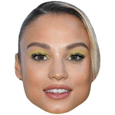 Rose Bertram (Eyeliner) Celebrity Mask, Flat Card Face, Fancy Dress Mask