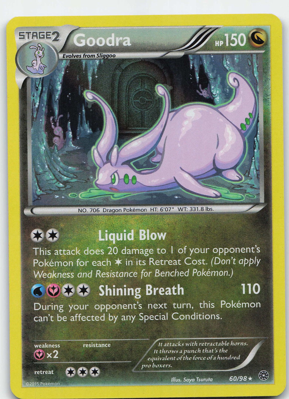 Goodra 60/98 Holo Rare Holo XY - Ancient Origins LP Pokémon