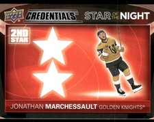 2021-22 UD Credentials #2S-1 Jonathan Marchessault Star of the Night: Second