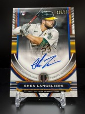 E689 - 2023 Topps Tribute - Autographs - Shea Langeliers #TA-SL - Blue - /150