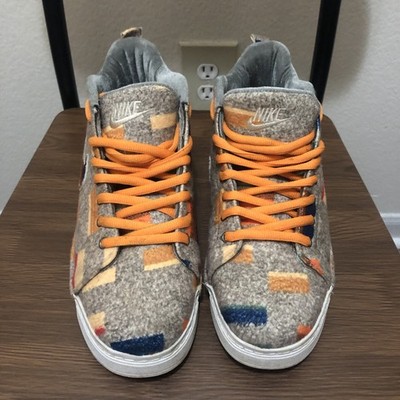 Nike Lunar Force 1 Manor Ancient Khaki Yellow Orange Men Size 8.5 Shoes