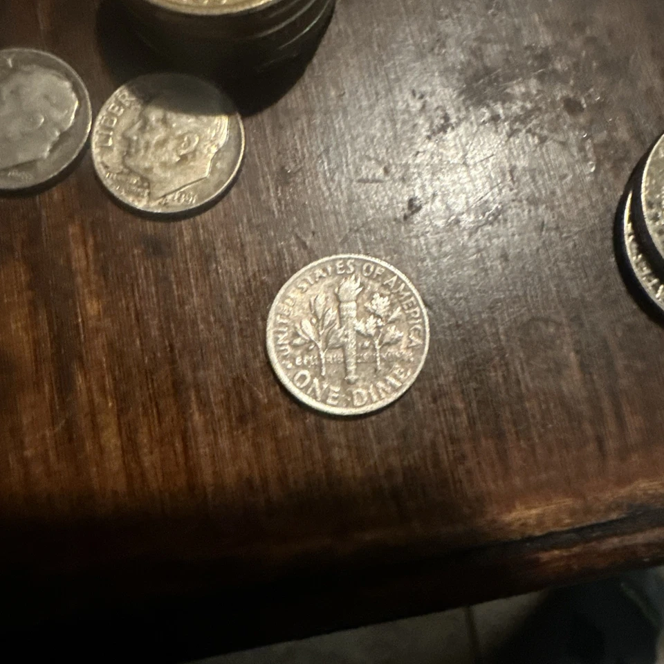 Moneda de diez centavos 1964 error como nueva letras faltantes e incompletas en anverso y reverso Foto 3 de 4