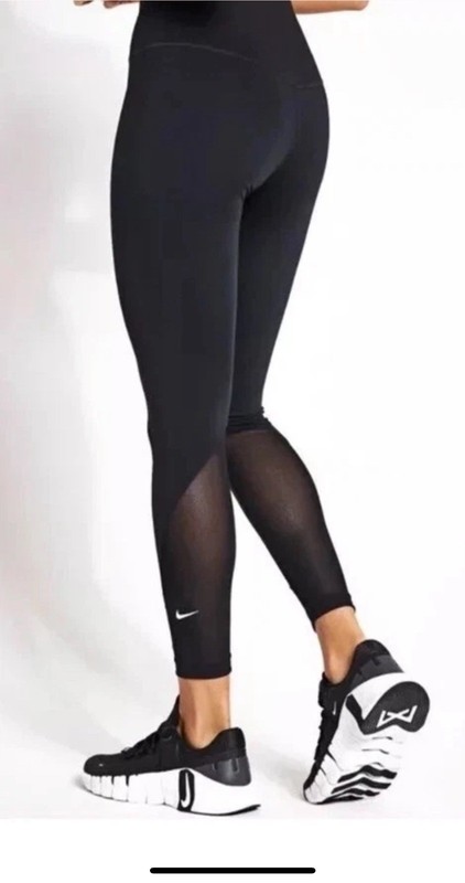 $55 NIKE ONE Women’s TIGHT FIT HIGH RISE 7/8 Leggings DV9020 Green Medium NWT