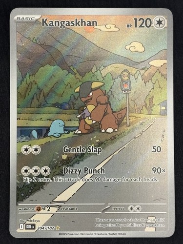 Kangaskhan 204/182 Illustration Rare Full Art Holo Destined Rivals Pokemon LP