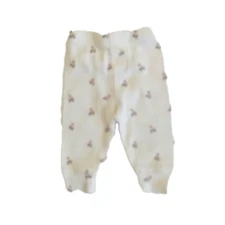 Rylee + Cru Newborn Pointelle Legging Rose Fleur Soft Baby Bottoms
