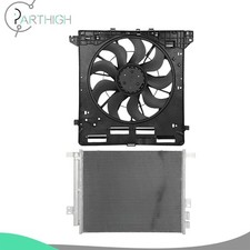Radiator Cooling Fan & AC Condenser Car Electric For 2020 21-2022 Ford Explorer