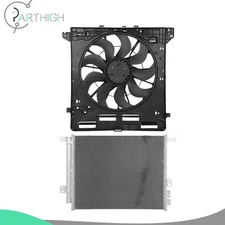 Radiator Cooling Fan & AC Condenser Car Electric For 2020 21-2022 Ford Explorer