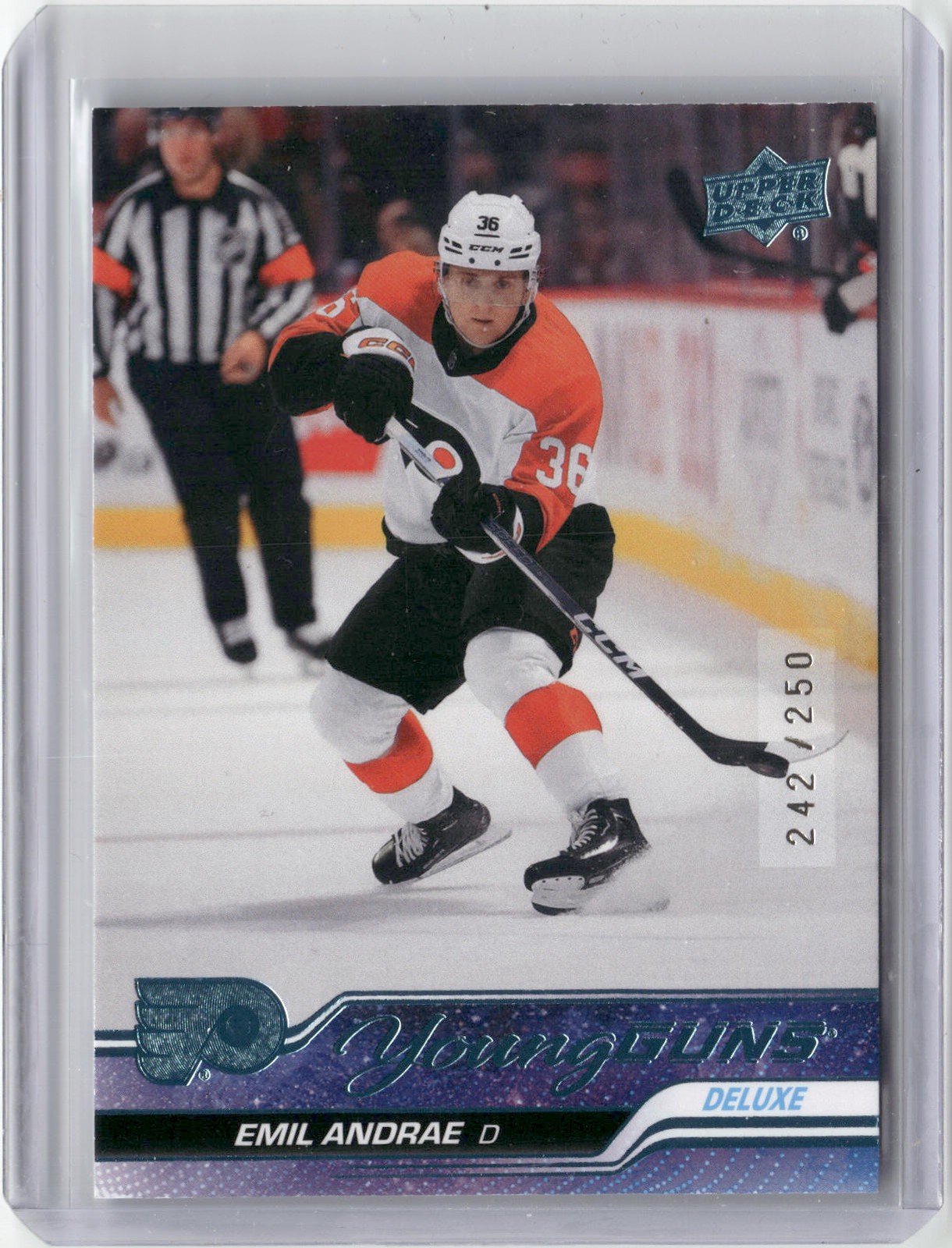2023-24 Upper Deck #466 Emil Andrae Deluxe #/250