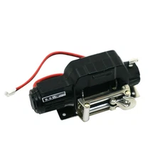 Black Warn Winch For SCX10 D90 D110 TF2 TRX4 KM2 1:10 RC Car Crawler Replacement