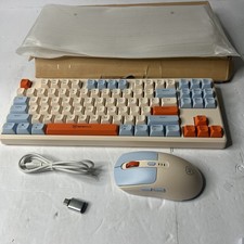 2.4G Wireless Keyboard and Mouse Combo, RGB Backlit Keyboard Model KM-269W