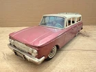Large Vintage Bandai Tin Litho Friction RAMBLER Station Wagon - 11" Long