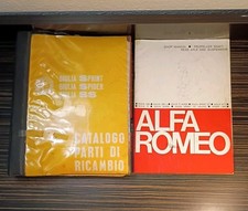 Original Alfa Romeo Giulia Sprint Spider SS Veloce 1200 Spare Parts Catalog RARE