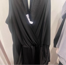 BCBGeneration Black Sleeveless Jumpsuit Solid One-Piece Regular