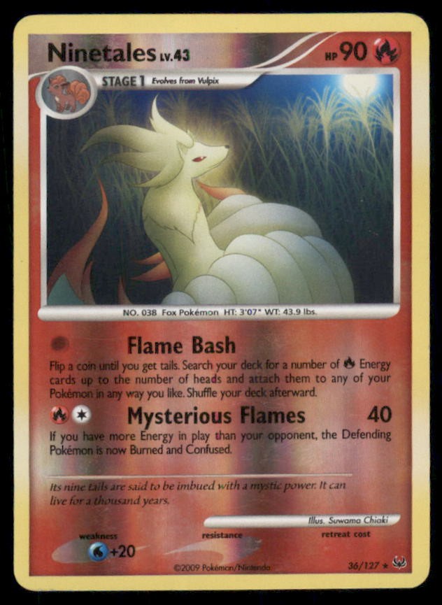 Ninetales 36/127 Rare Platinum Pokemon US SELLER LP