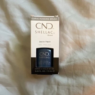 CND Shellac Brand Gel Polish Denim Patch Blue, CND Shellac 0.25 fl oz / 7.3 mL