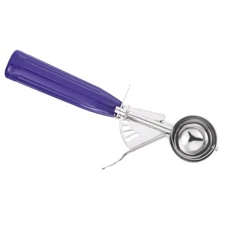 3/4 Ounce Ice Cream Scoop with Trigger, Portion Cookie Scoop, Purple