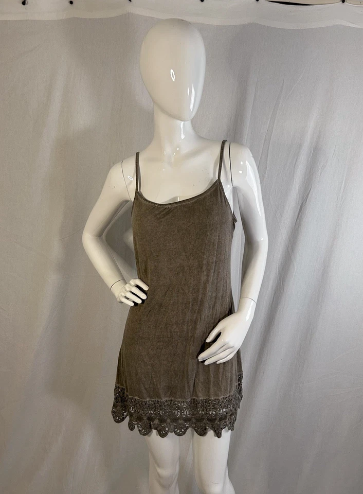 De Colección Boho Y2K Fairycore Babydoll Encaje Camisola Top L Sol Desteñido Estilo Hollister Foto 3 de 4