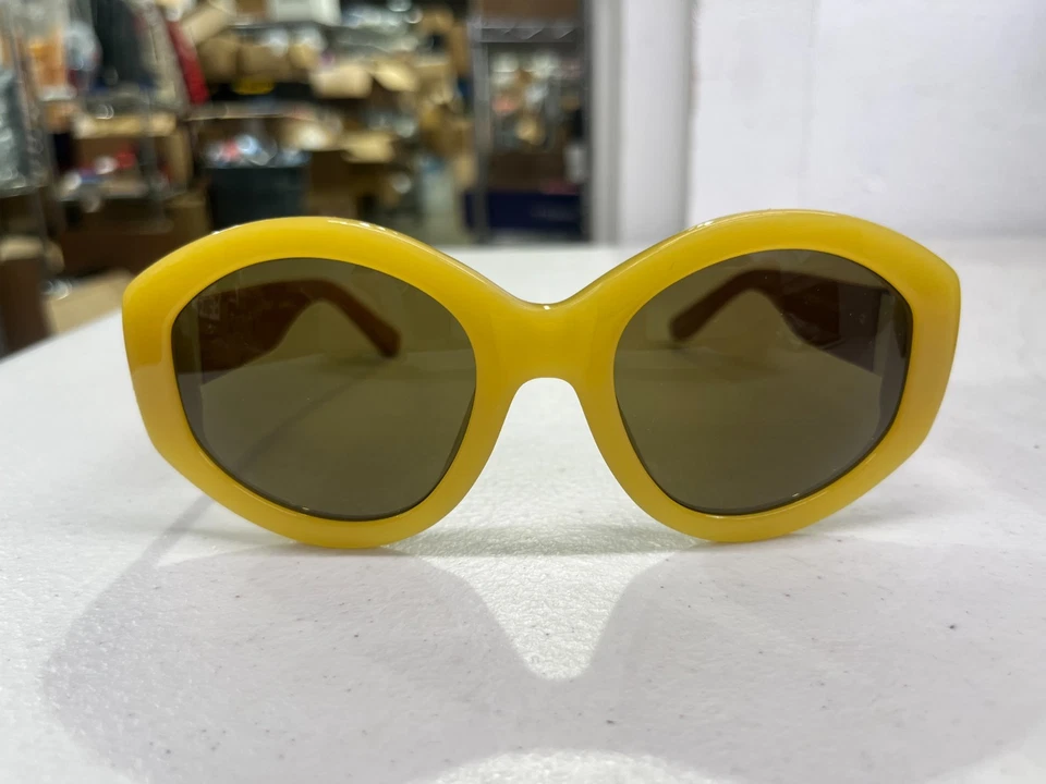 Gafas de sol The Row de acetato dorado con cuero topo - ROW71C1 Foto 2 de 4