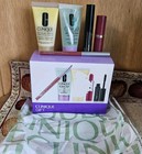 Clinique 5 Piece Gift Set lipstick, lip liner, skincare  wash, sealed New in Box