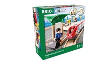 BRIO 33209 Rail  Road Travel Set 33pcs Wooden Train Track Toy Brand New