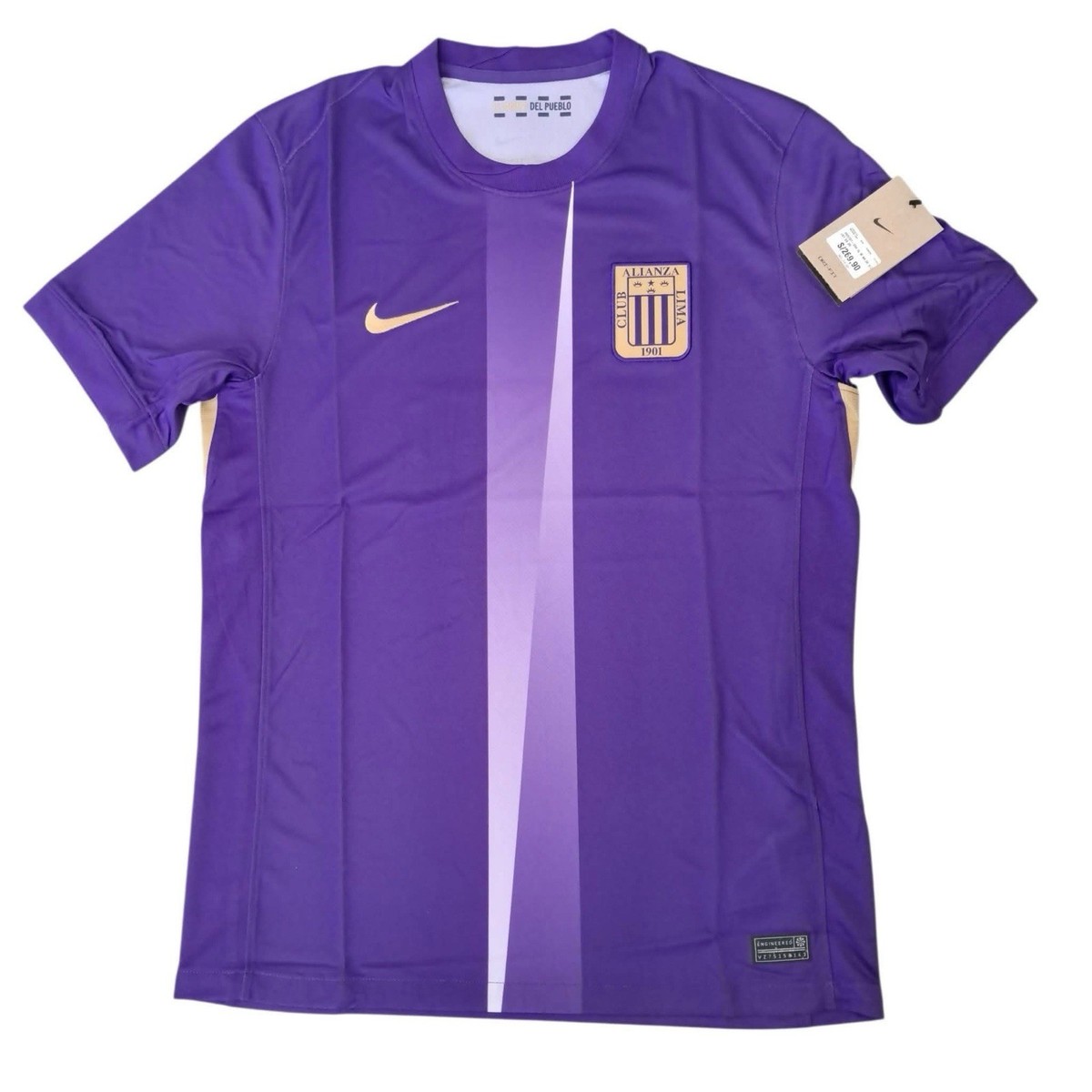Jersey Camiseta Alianza Lima Morada Soccer 2025 Nike Peru - Mens