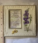 China Treasures Birthstone Frames. Lenox Porcelain. July, Ruby, Larkspur — photo 2