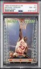 1992 TOPPS STADIUM CLUB BEAM TEAM #1 MICHAEL JORDAN PSA 8
