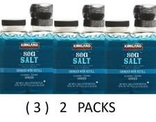 Kirkland Signature SEA SALT Seasoning Spice with Grinder 13 oz -  3  2 PACKS
