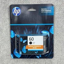Genuine HP 60 Black Ink Cartridge CC640WN EXP 03/2025