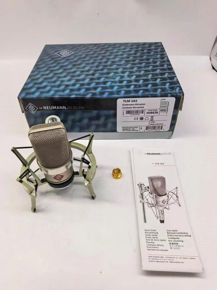 Neumann TLM 102 Large Diaphragm Condenser Microphone Studio Set w/ Shockmount US - Image 2 of 4