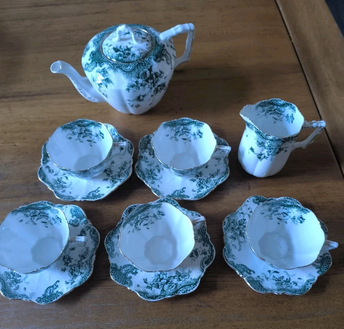 Lot De 11 Tasses à Café En Céramique De Luxe Tangshan - Porcelaine Anglaise - Ensemble 2 Pièces Par Tasse - 8