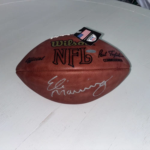 Eli Manning signed Football STEINER AUTHENTIC AUTO Wilson Official NFL,  Giant’s