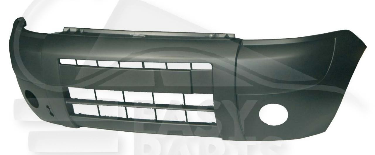 Pare-choc avant Peugeot Partner 2003-2008 bouclier plastique avec trou antibrouillard