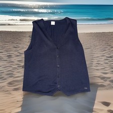 Olymp Body Fit MERINO Schurwolle Strick Weste Strickpullover XL Mit Logo